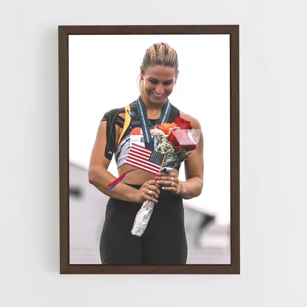 Poster La Médaillée Florale – affiche Athlétisme (vue 5)